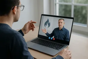 online Schulung mit digitaler Prüfung Video-Chat Schulung von zu Hause